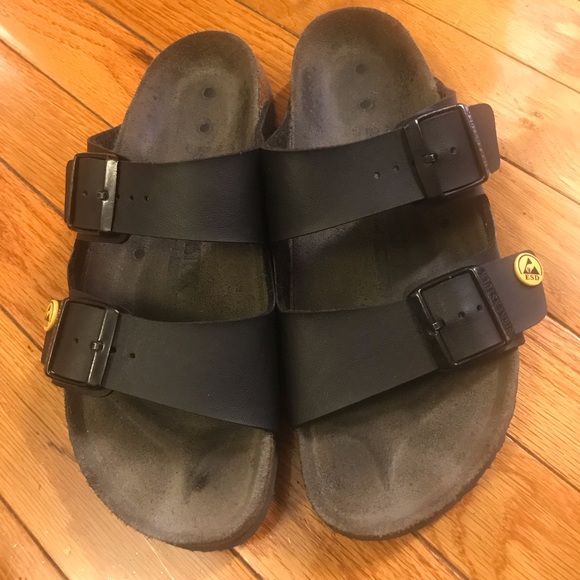 Birkenstock Birko-Flor Arizona ESD Matte Black 38 - Picture 1 of 8